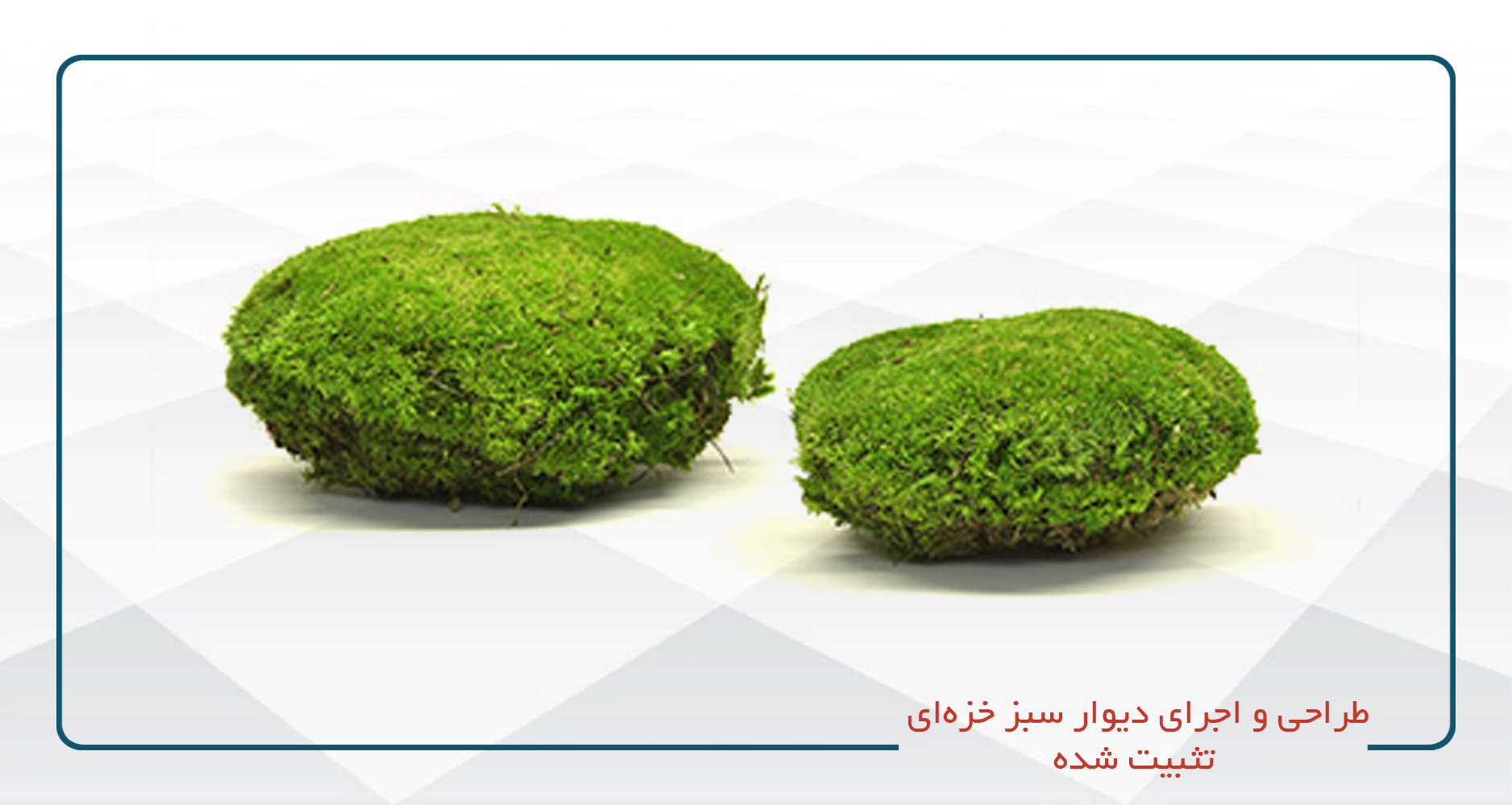 
                                                                            طراحی و اجرای دیوار سبز خزه‌ای تثبیت شده